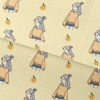Cute Girl Illustration Waterproof Oxford