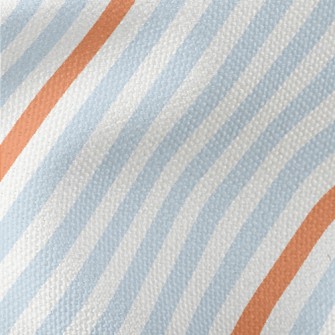 Orange Blue Zigzag Pattern Waterproof Canvas