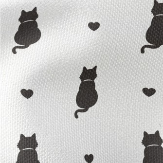 Cat Back And Love Waterproof Canvas