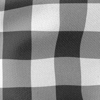 Classic Grey Check Waterproof Canvas