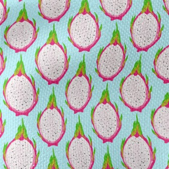Hand Drawn Dragon Fruit Cross  Waterproof Canvas