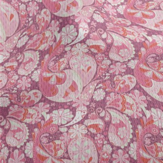 Playful Pink Vortex Flowers Athletic Mesh Flat Back
