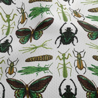 Hand Drawn Insect Illustration Athletic Mesh Flat Back