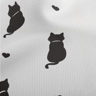 Cat Back And Love Athletic Mesh Flat Back