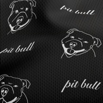 Simple Bulldog Illustration Athletic Mesh Flat Back