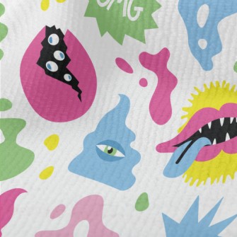 Hand Drawn Colorful Monsters Terry