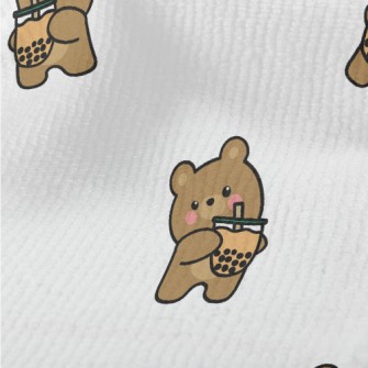 Cute Bear Loves Bubble Milk Terry