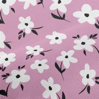 White Flower Graffiti Performance Linen