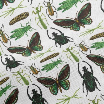 Hand Drawn Insect Illustration Performance Linen