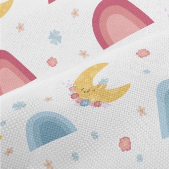 Flowers With Sun And Moon Performance Linen