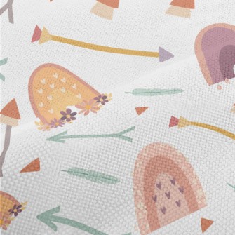 Bohemian Style Doodles Performance Linen