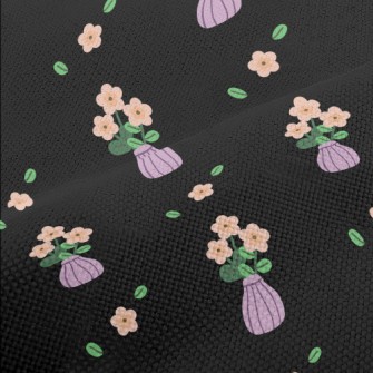 Hand Drawn Cartoon Vase Performance Linen