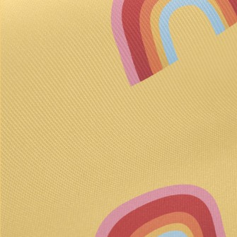 Cute Hand Drawn Rainbow Twill