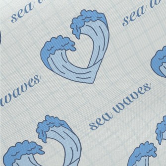 Cartoon Love Waves Twill
