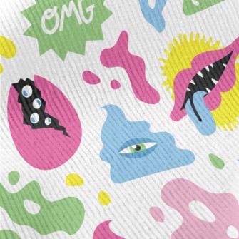 Hand Drawn Colorful Monsters Standard Corduroy