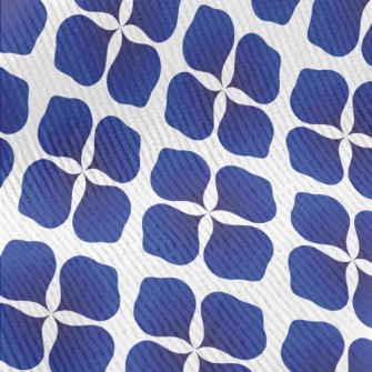 Abstract Blue Flowers Standard Corduroy