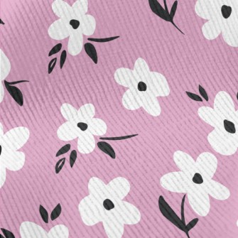 White Flower Graffiti Standard Corduroy