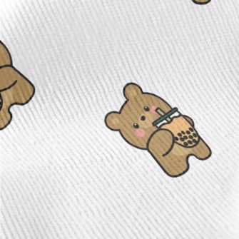 Cute Bear Loves Bubble Milk Standard Corduroy