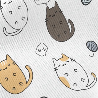 Cute Cartoon Kitten Standard Corduroy