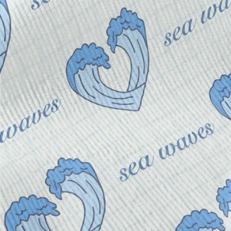Cartoon Love Waves Standard Corduroy