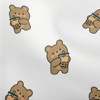 Cute Bear Loves Bubble Milk Dobby