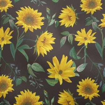 Realistic Hand Drawn Sunflower Dobby