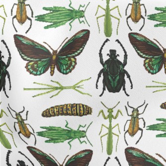 Hand Drawn Insect Illustration Stretch Ponte