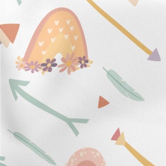 Bohemian Style Doodles Stretch Ponte