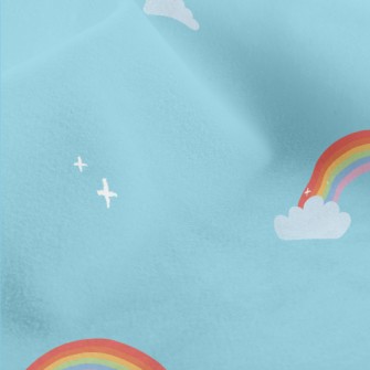 Hand Drawn Beautiful Rainbow Micro Fleece