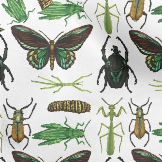 Hand Drawn Insect Illustration Micro Fleece