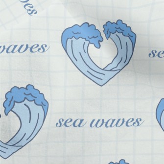Cartoon Love Waves Micro Fleece