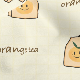 Orange Tea Bags Micro Fleece