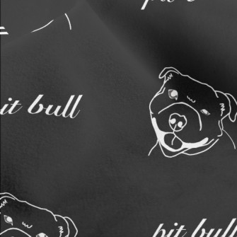 Simple Bulldog Illustration Micro Fleece
