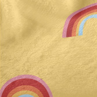 Cute Hand Drawn Rainbow Minky