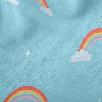Hand Drawn Beautiful Rainbow Minky