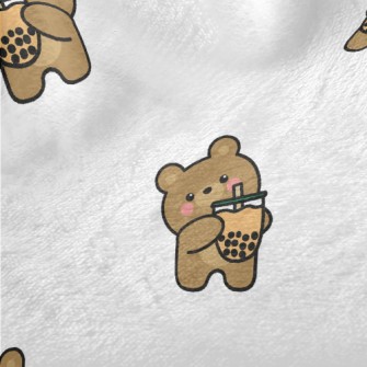 Cute Bear Loves Bubble Milk Minky