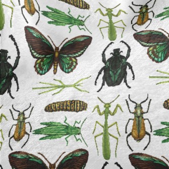 Hand Drawn Insect Illustration Minky