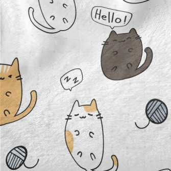 Cute Cartoon Kitten Minky