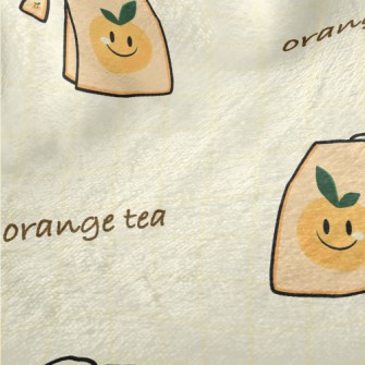 Orange Tea Bags Minky