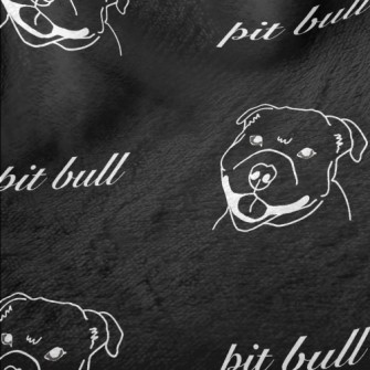 Simple Bulldog Illustration Minky