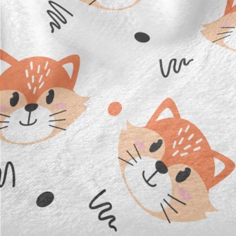Cute Cartoon Fox Minky