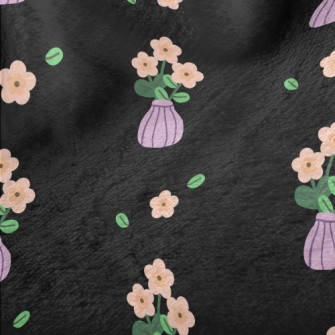 Hand Drawn Cartoon Vase Minky