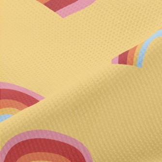 Cute Hand Drawn Rainbow Piqué
