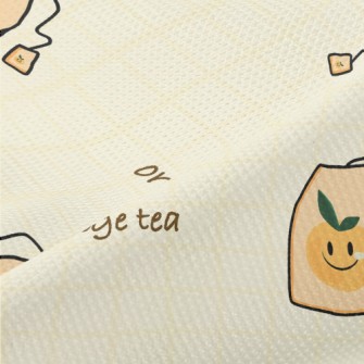 Orange Tea Bags Piqué