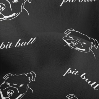 Simple Bulldog Illustration Lightweight Performance Linen