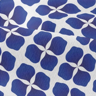 Abstract Blue Flowers Modern Jersey