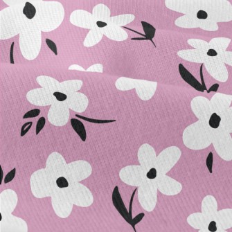 White Flower Graffiti Modern Jersey