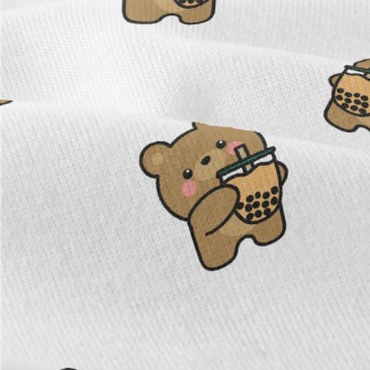 Cute Bear Loves Bubble Milk Modern Jersey