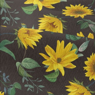 Realistic Hand Drawn Sunflower Modern Jersey