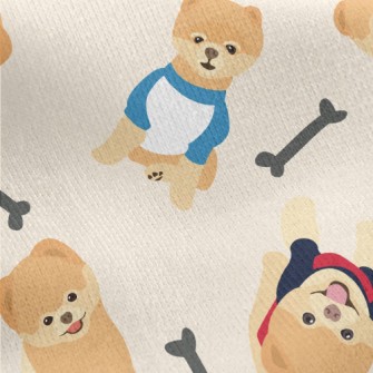 Cute German Shepherd Jersey Backed Fleece